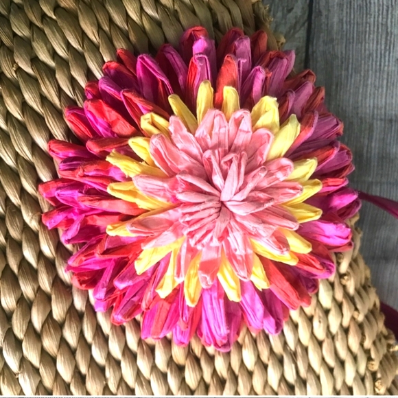 BATH AND BODY WORKS Pink Floral Basket Shoulder Bag - Picture 4 of 7